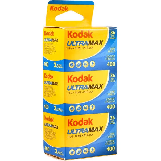 Kodak Ultramax 400, 3 Rolls Pack, 35mm, 36 exp. - film listing