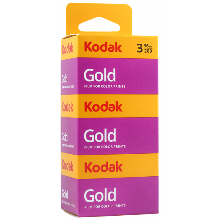 Kodak Gold 200, 3 Rolls Pack, 35mm, 36 exp. - film listing
