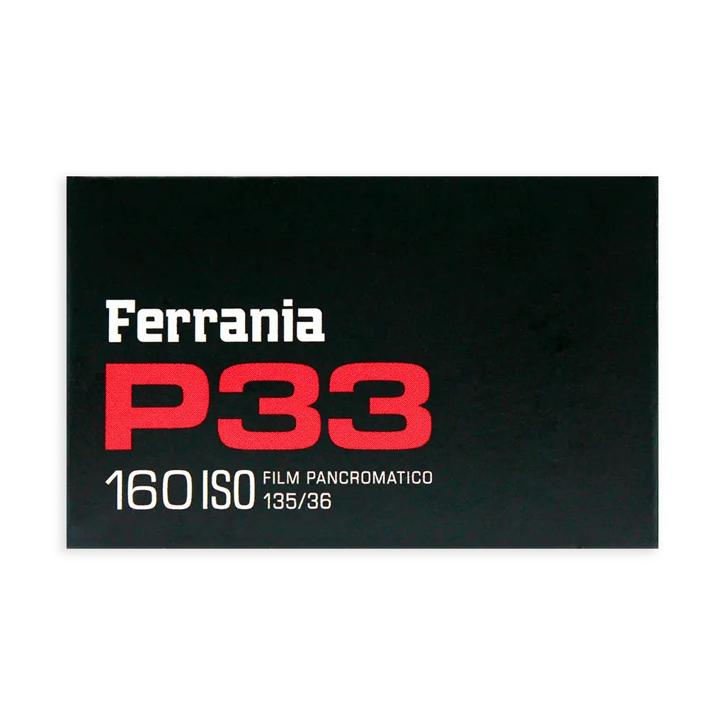 Ferrania P33 film box