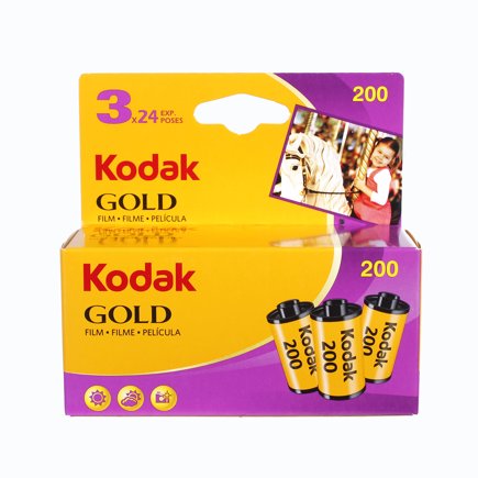 Kodak Gold 200 ISO 135 Colour 24 exp. 3 Pack (6033971) - film listing