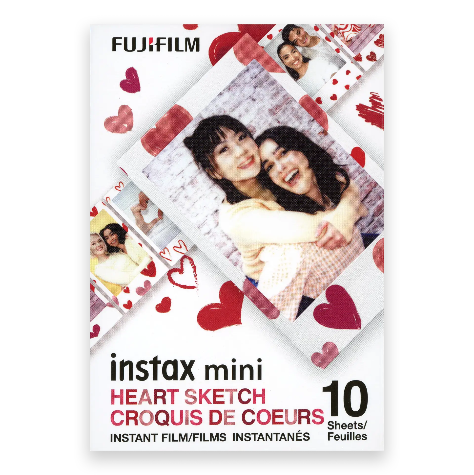 Fujifilm Instax Mini Film – Heart Sketch 10 Exposure - film listing