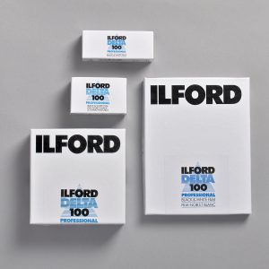 Ilford Delta 100 film box