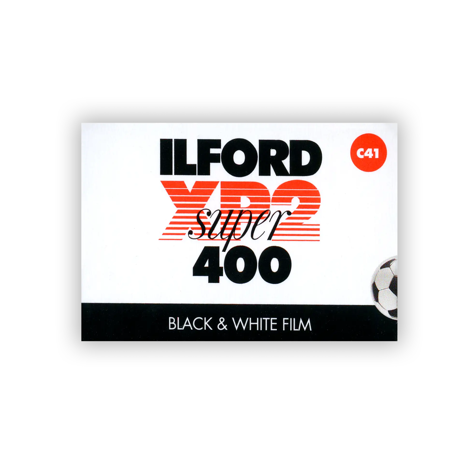 Ilford XP2 Super Black and White Negative Film (Football Limited Edition, 35mm Roll Film, 36 Exposures) - film listing