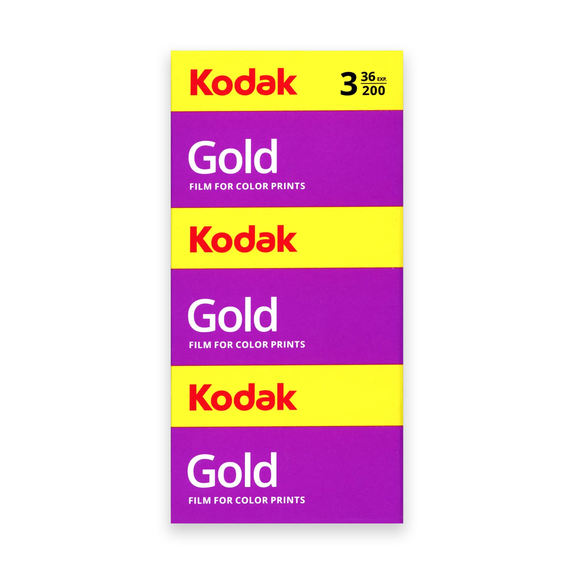 Kodak GOLD 200 Color Negative Film (35mm Roll Film, 36 Exposures, 3-Pack) - film listing
