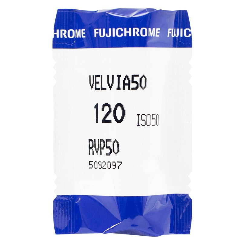 FUJIFILM Fujichrome Velvia 50 Professional RVP 50 Color Transparency Film (1 roll of 120 film) - film listing