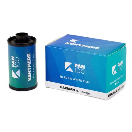 Kentmere 100 ISO 135 Black and White 24 exp. - film listing