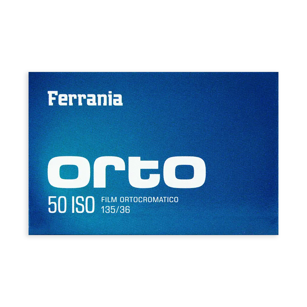 Ferrania Orto 50 film box