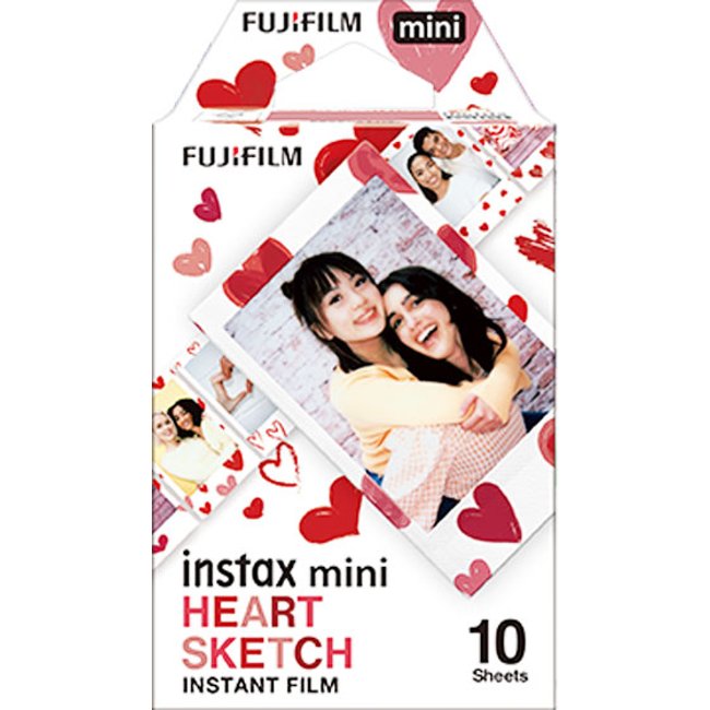 FujifilmInstax Mini Heart Sketch - 10 Sheets - film listing