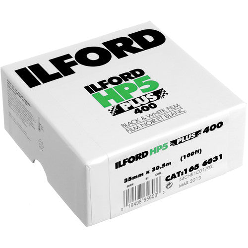 Ilford HP5+ Bulk 100ft box, 35mm - film listing