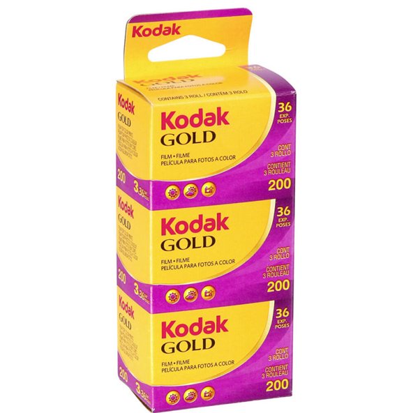 Kodak Gold 200 | 35mm - 36 Exposures - 3 pack - film listing