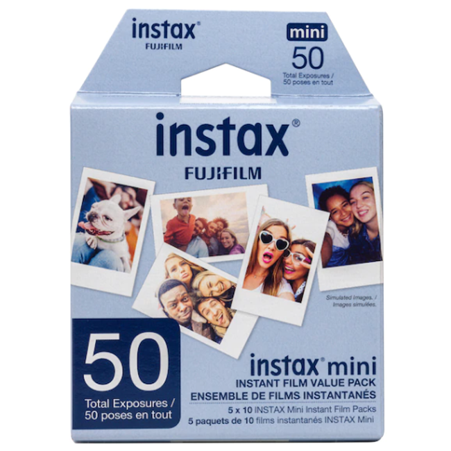 FujifilmInstax Mini Film with Exposure Value Pack (50 exposures) - 5-Pack - film listing