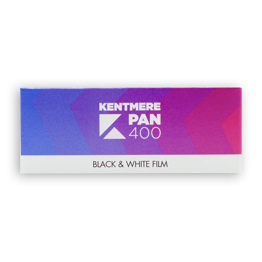 Kentmere Pan 400 film box