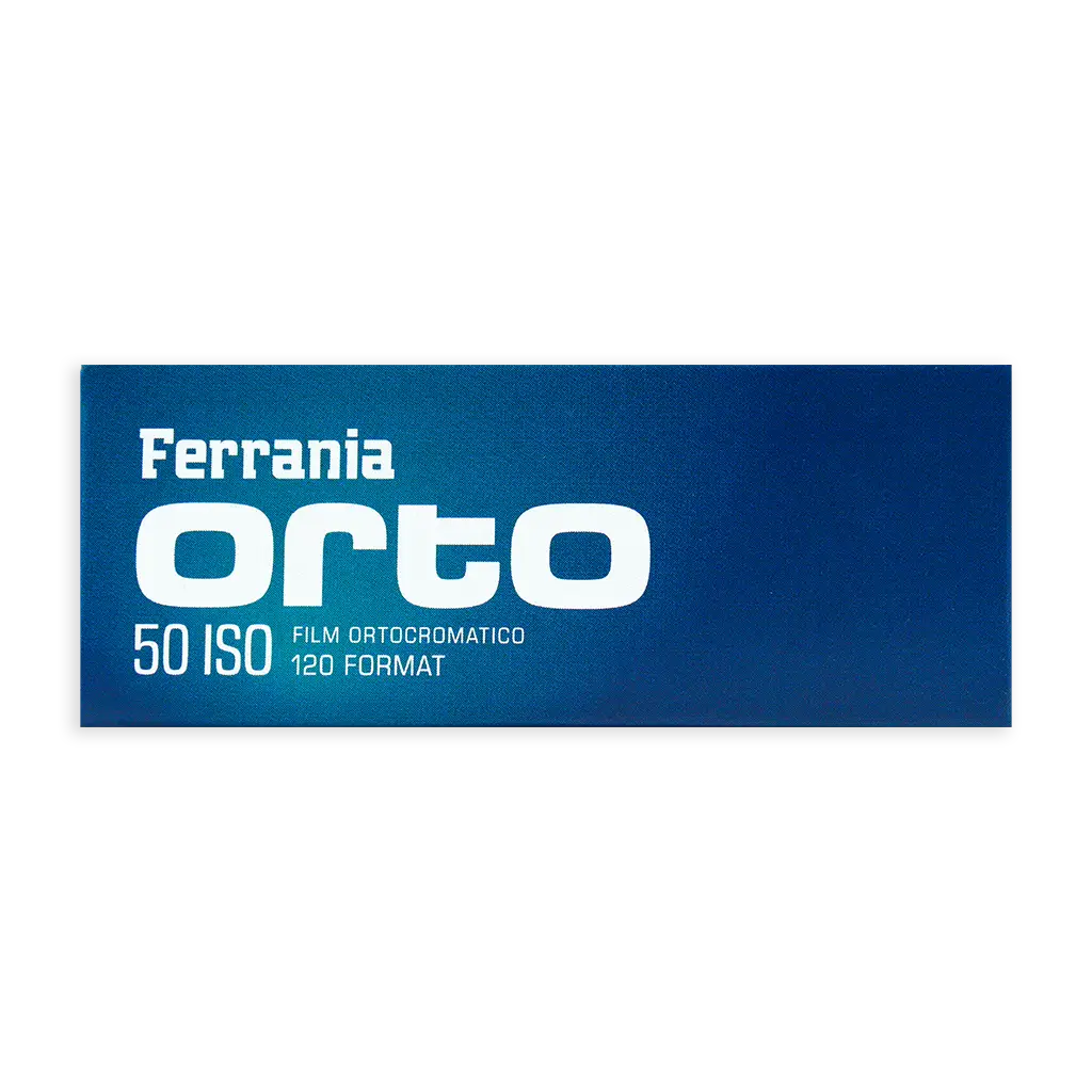 Ferrania Orto 50 film box