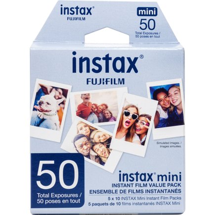 Fujifilm Instax Mini Instant Film - Value Pack - 50 Sheets - film listing