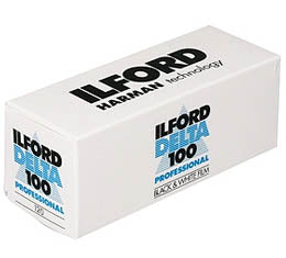 Ilford Delta 100 Black & White Print Film - 120 Roll - film listing