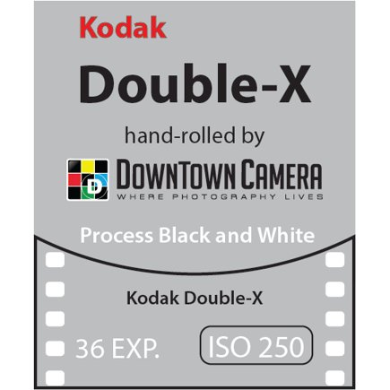 Downtown Camera Hand rolled Double-X 5222 250 ISO 135 Black and White 36 exp. - film listing