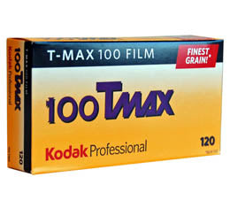 EXPIRED - Kodak Professional T-Max 100 Black & White Print Film  - 120 Roll ProPack (5 Rolls) - film listing