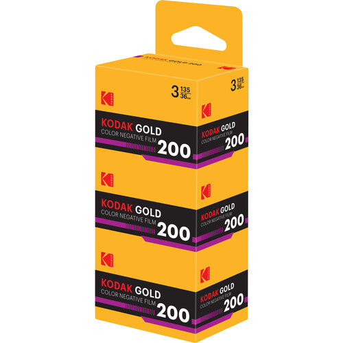 Kodak Eastman GOLD 200 | 35mm - 36 Exposures - 3 pack - film listing