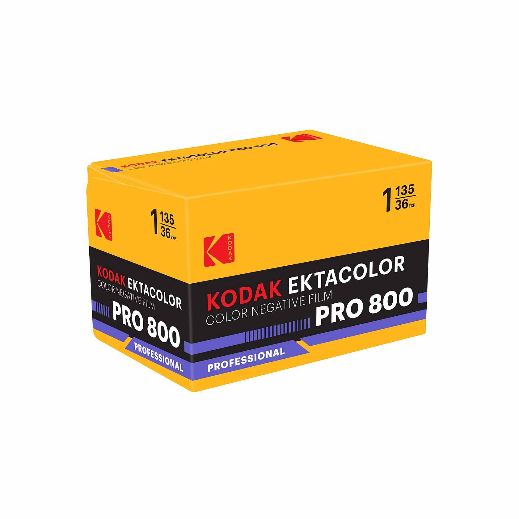 Kodak Ektacolor Pro 800 35mm film box
