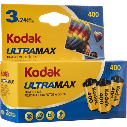 Kodak UltraMax 400 | 35mm - 24 Exposures - 3 rolls - film listing