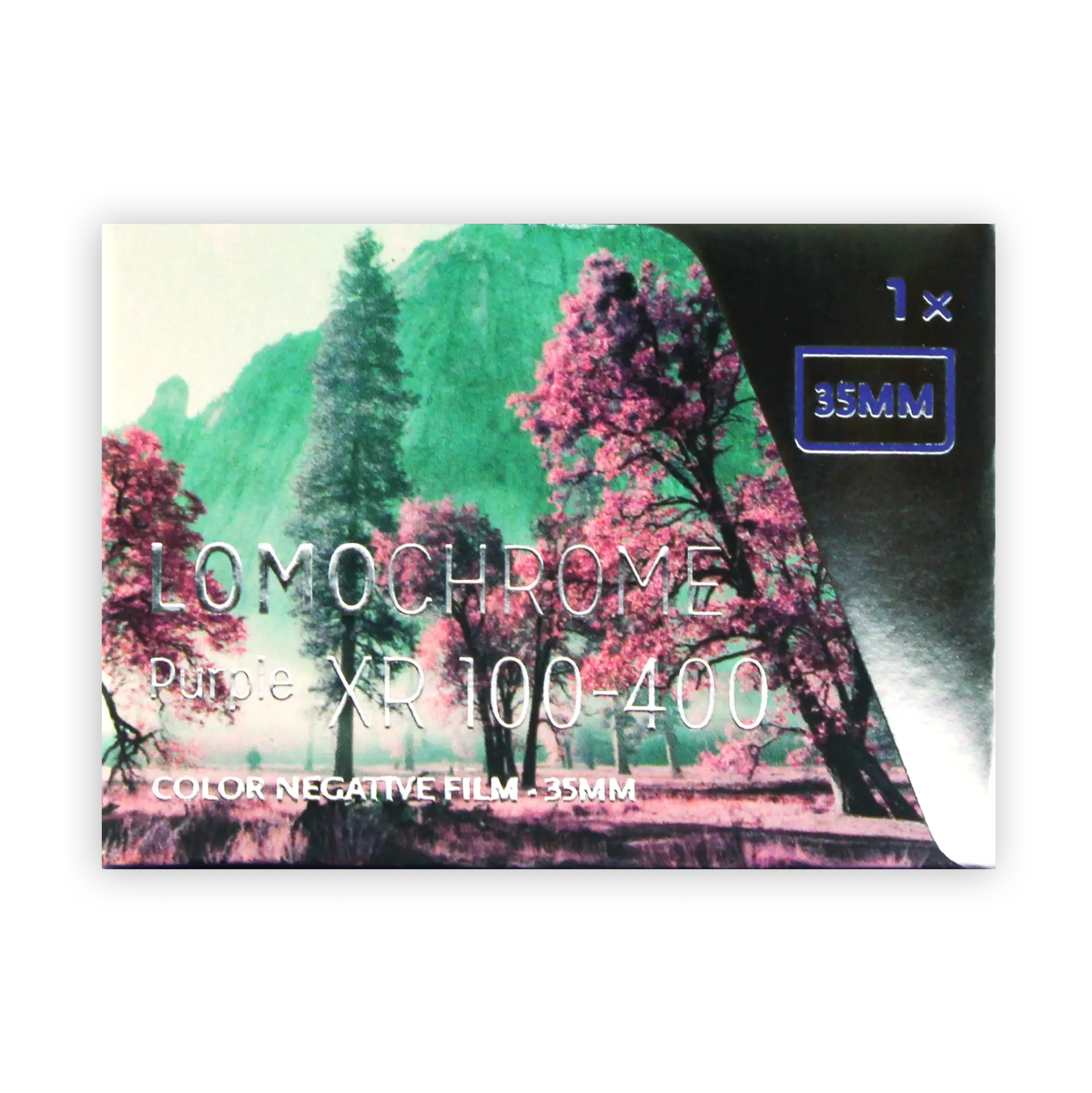 Lomography LomoChrome Purple film box