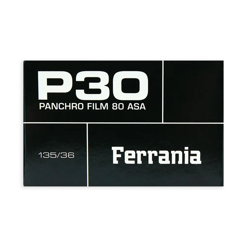 Ferrania P30 film box