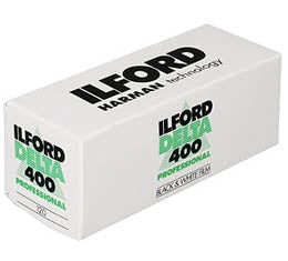 Ilford Delta 400 Black & White Print Film - 120 Roll - film listing