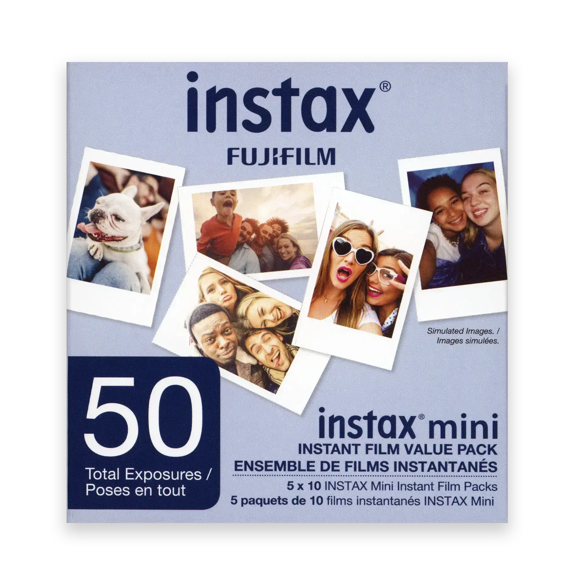 Fujifilm Instax Mini Film, White Multi-Pack (50 Exposures) - film listing