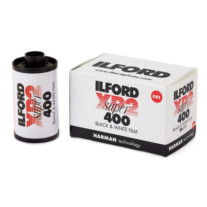 Ilford XP2 35mm film box