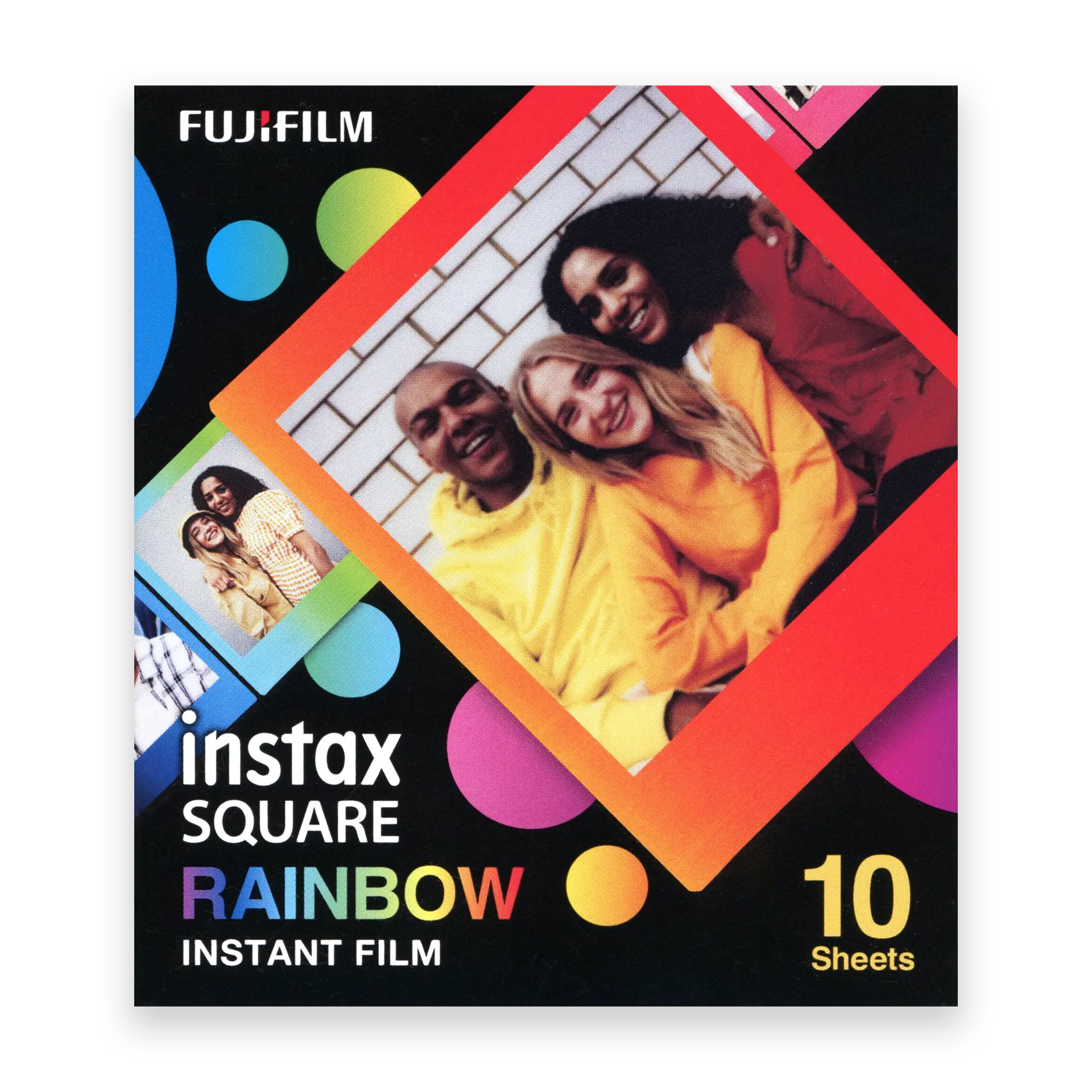 Fujifilm Instax Square Film, Rainbow (10 Exposures) - film listing