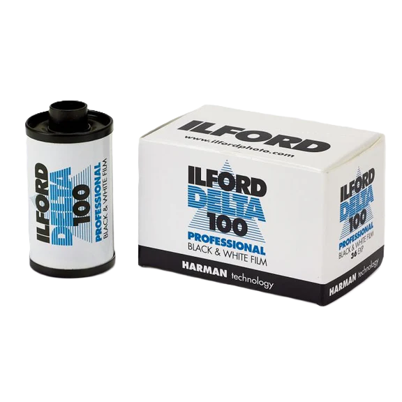 Ilford Delta 100 film box