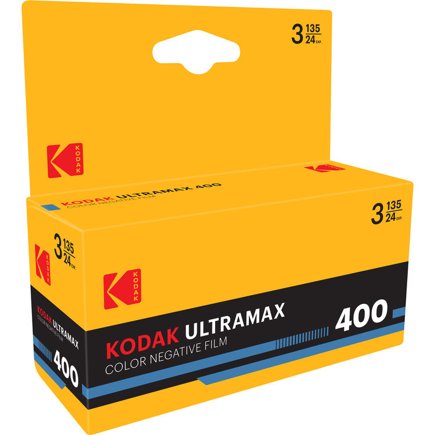 Kodak Eastman UltraMax 400 Color Negative Film - 35mm Roll Film - 24 Exposures - 3-Pack - film listing