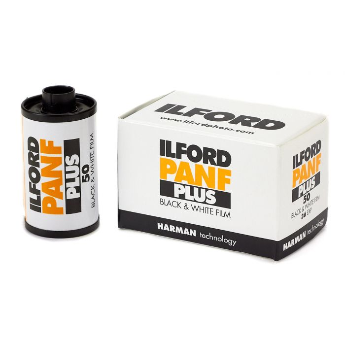 Ilford Pan F 35mm film box