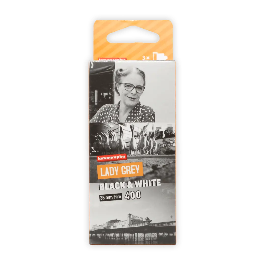 Lady Grey B&W 35 mm ISO 400 – Pack of 3 (Expires: 2025/05) - film listing