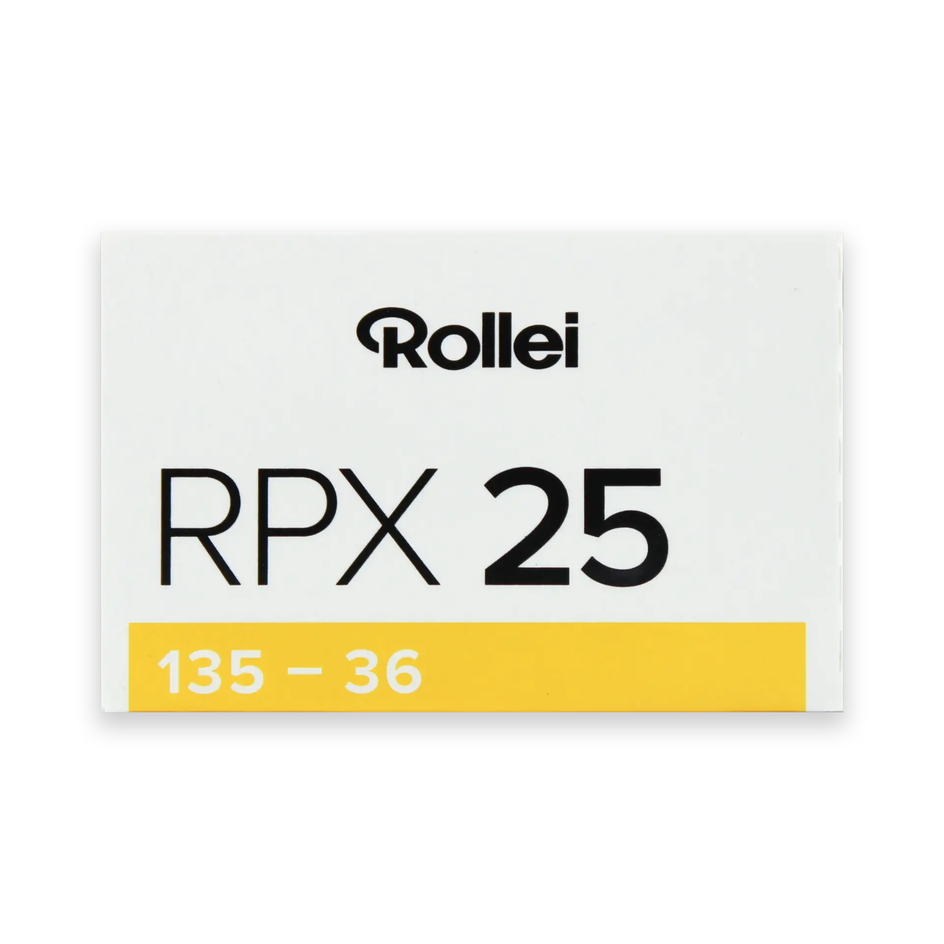 Rollei RPX 25 film box