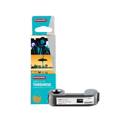 Lomography Turqoise 100-400 film box