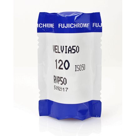 Fujifilm Velvia 50 film box