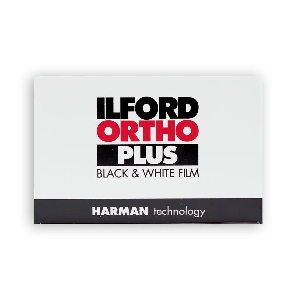 Ilford Ortho Plus film box