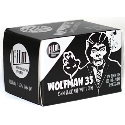 Film Photography Project Wolfman 100 film box